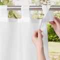 NICETOWN 2 Panels Indoor Outdoor Waterproof Patio Curtains, Sticky Tab Top Soft by NICETOWN