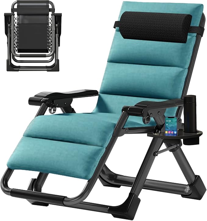 MOPHOTO Zero Gravity Chair, Outdoor Padded Lounge Chair by MOPHOTO