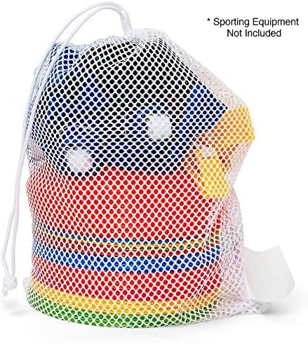 Champion Sports Mesh Equipment Bag – Heavy-Duty Nylon Drawstring Bag - Image 2