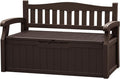 JUMMICO 80 Gallon Resin Outdoor Storage Bench Waterproof, Deck Box | Large Deck by JUMMICO