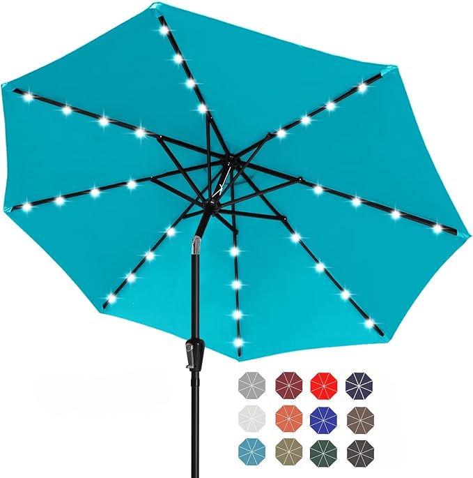 ABCCANOPY Solar Led Patio Umbrella by ABCCANOPY