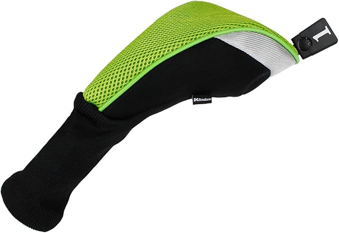 Andux 4pcs/Set Mesh Golf 460cc Driver Fairway Wood Club Head Covers Long Neck with No. Tags