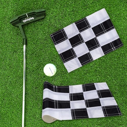 AZCOVER 3 Pack Checkered Golf Flag 8x6 Inch - Image 5