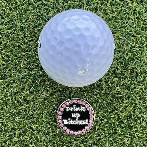 Giggle Golf Happy Hour Bling Golf Ball Marker - Image 2