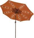 9 ft Solar Umbrella with 32 LED Lights by Blissun