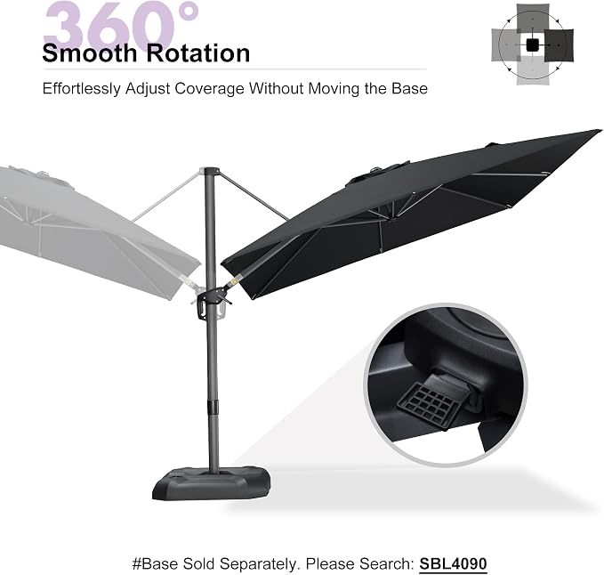 PURPLE LEAF Outdoor Umbrella - Image 8