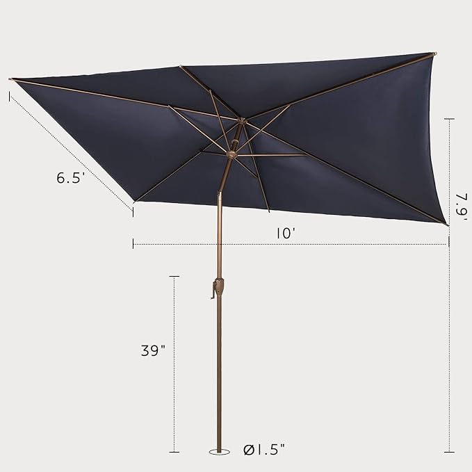 Abba Patio 6.5FT Outdoor Patio Umbrella Outdoor Table Umbrella - Image 5