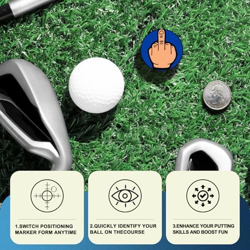 Golf Ball Marker, Middle Finger Ball Marker - Image 3