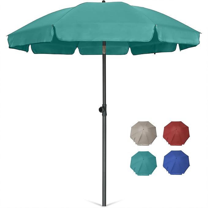 AMMSUN Patio Umbrella, 6.5 ft Outdoor Table Umbrella by AMMSUN