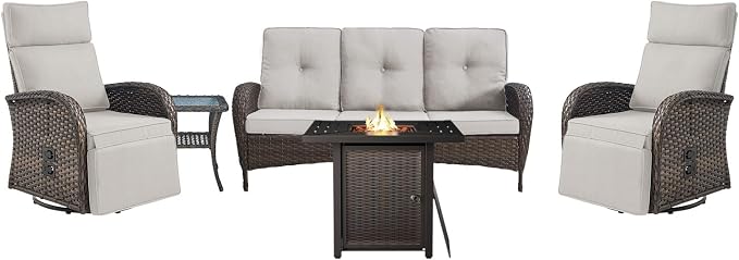 5 Piece Wicker Patio Furniture Set by Belord