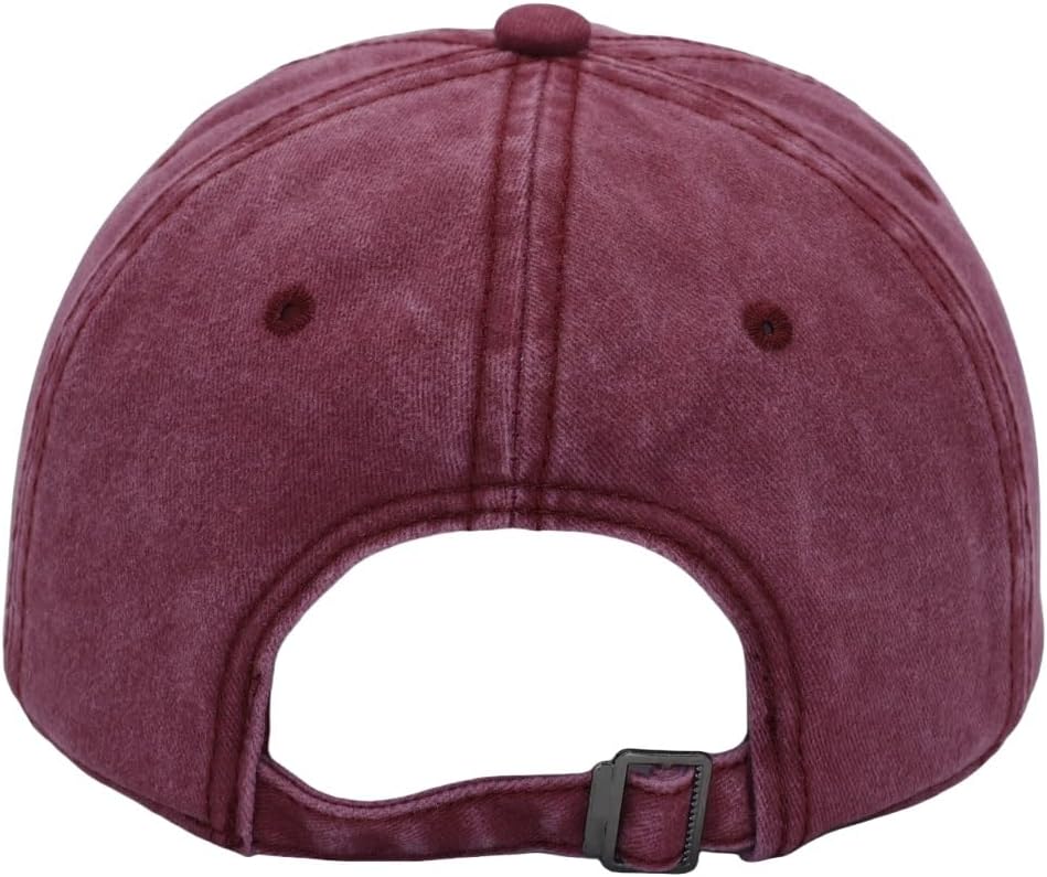 Vintage Washed Baseball Cap | Fits XL/XXL Heads | One Size | Adjustable Golf - Image 4