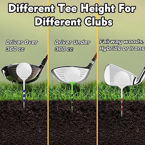 Golf Tees Plastic, Unbreakable Golf Tee 3 1/4" - Image 5