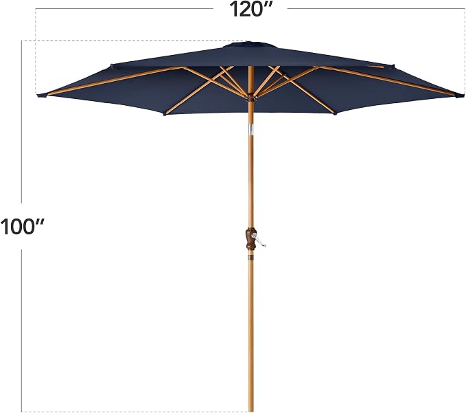 Best Choice Products 10ft Market Umbrella, Outdoor Sun Shade - Image 2