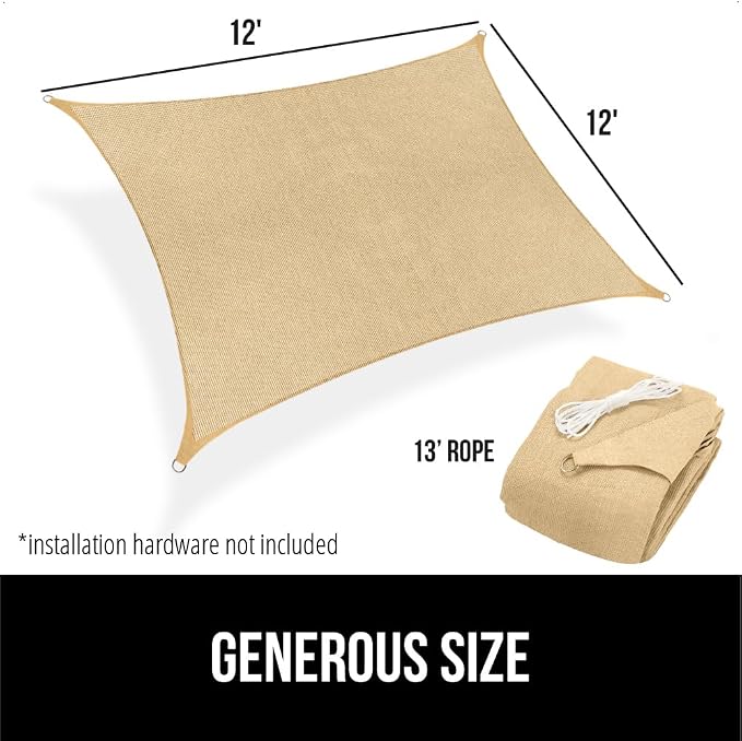 GORILLA GRIP Heavy Duty Sun Shade, UV Protection Fade Tear and Rust Resistant - Image 9