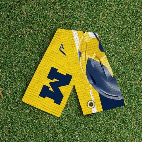 Northwest NCAA Golf Towel, Official Licensed Microfiber Waffle Fabric, - Image 3