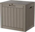 Outdoor Storage Box, 35 Gallon Waterproof Deck Box, Quick Snap-Lock Resin by GraceYourYard
