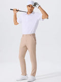 QPNGRP Men's Golf Pants 30"/32"/34" Inseam Lightweight Stretch Work Dress Pants