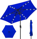 Best Choice Products 7.5ft Solar Umbrella LED Lighted Patio Umbrella, Table by Unknown
