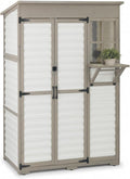 Large Outdoor Storage Cabinet, Weatherproof Garden Shed by PETSCOSSET