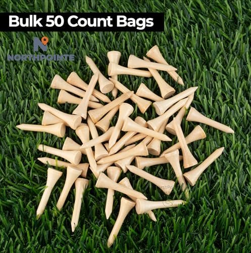 NorthPointe 1 ½" Bamboo Short Golf Tees - Image 3