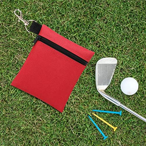 Golf Tee Pouch, 5.62 X 6.87 Inch Professional Zipper Golf Tee/Ball Pouch Bag - Image 7