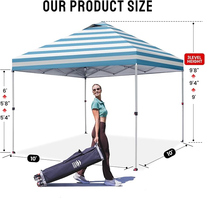 CROWN SHADES 10x10 Pop Up Canopy Tent - Image 6