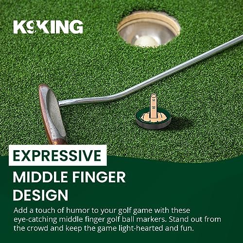 Ultimate Middle Finger Golf Ball Marker | Magnetic Hat Clip | Alignment Ball - Image 6