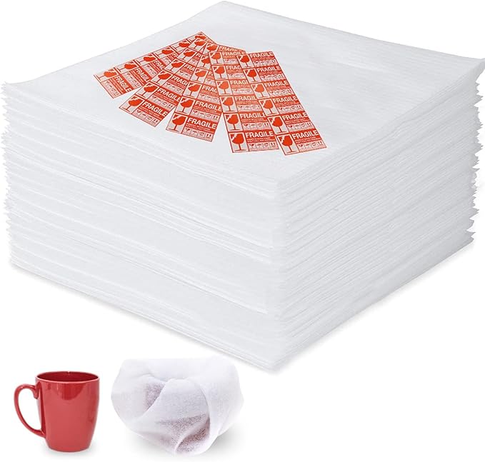 14"X14"Foam Sheets, Cushion Foam Pouch for Moving and Storing, Convenient to Use, Making Packaging and Transportation Easier,Best Packaging Material