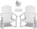 Stackable Adirondack Chairs Set of 2, Compact HDPE, All-Weather by nevilywood