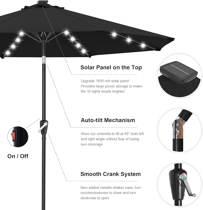 ABCCANOPY Solar Led Patio Umbrella - Image 6