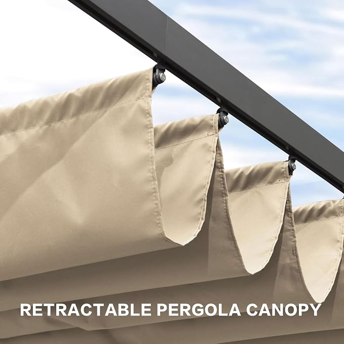 Pergola Shade Cover Replacement Canopy Top Compatible - Image 9
