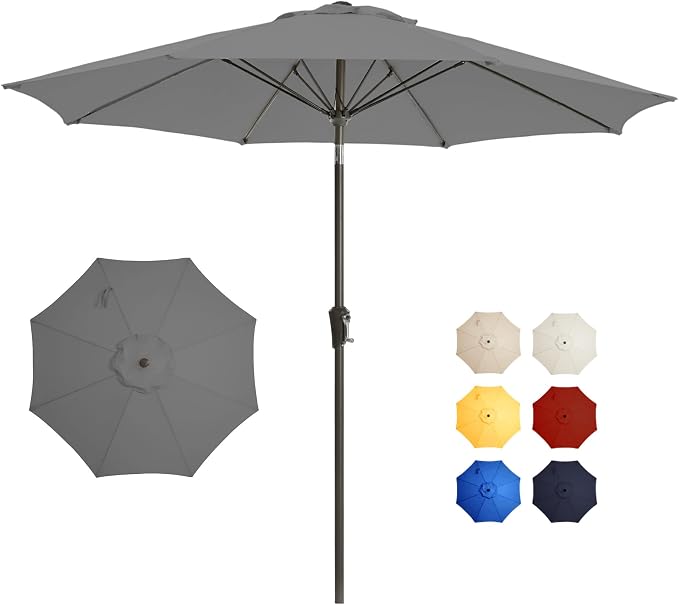 9 FT Outdoor Umbrella pool Umbrella by GREFORG