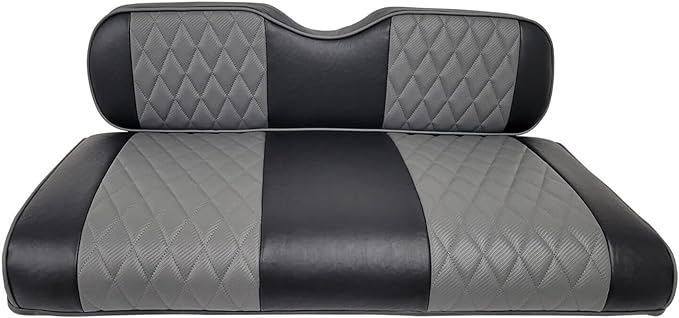 Huskey Parts Company Golf Cart Seat Cover for EZGO Valor/TXT 2014-2022, Charcoal Gray, Extra Cushion