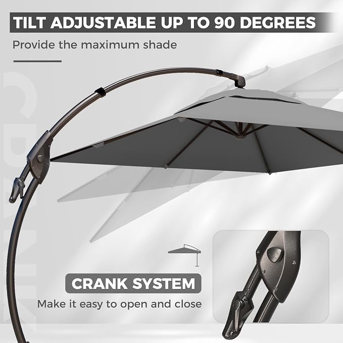 Grand patio 10x13 FT Large Cantilever Umbrella - Image 5