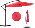 NEWBULIG 10FT Patio Umbrella, Cantilever Umbrella, UV Protection | Outdoor by NEWBULIG