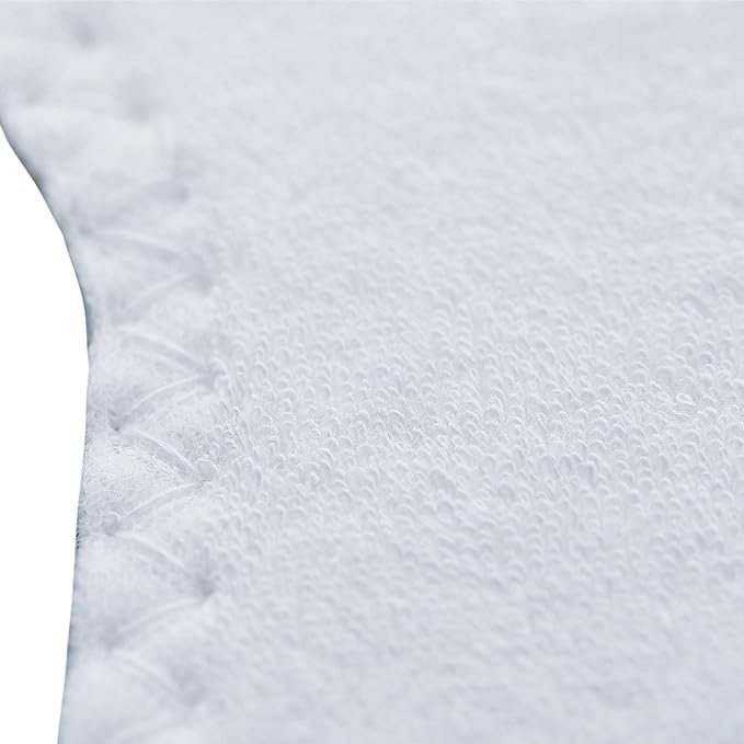 Happystep Cotton Terry Cloth Insoles, Barefoot Shoe Inserts, Sweat Absorption, Odor Control, Moisture-Wicking, Washable and Reusable, Zero Drop Shoe Insoles, 2 Pairs of White (Men Size 10)