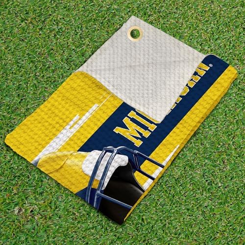 Northwest NCAA Golf Towel, Official Licensed Microfiber Waffle Fabric, - Image 2