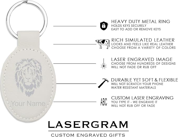 LaserGram Oval Keychain, Water Polo, Personalized Engraving Included