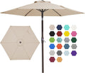 JEAREY 7.5 ft Outdoor Patio Umbrella, Table Umbrella, Tilt & Crank lift by JEAREYOutdoorsCollection