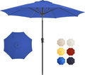 9FT Large Outdoor Patio Umbrella Market Table Umbrella-UV Resistant, Easy Push by GREFORG