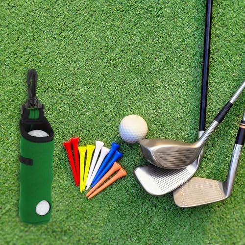 uxcell Golf Ball Carry Bag, Waist-Mounted Storage Bag Neoprene Golf Tee Holder - Image 6