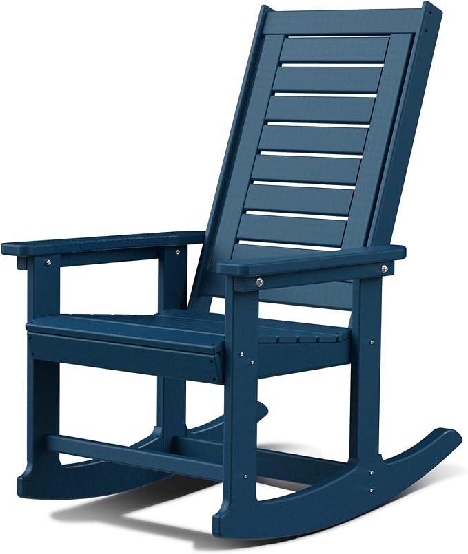 GREENVINES Oversized Outdoor Rocking Chair, HDPE Rocker by GreenVines