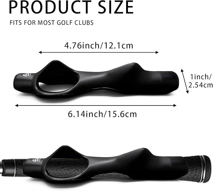 Golf Grip Trainer 2 Pack with Swing Correcting Arm Band, Golf Training Aid, Golf Grip Kit,Grip Trainer Golf Club to Help Train Correct Hand Position