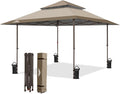 EAGLE PEAK 13x13 Pop Up Canopy Tent, Auto Extended Eaves, Heavy Duty Outdoor by EAGLEPEAK