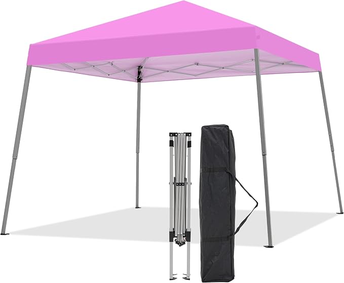10x10FT Slant Leg Pop Up Canopy Tent, Portable Outdoor Shelter | 10x10FT Base by Oneofics