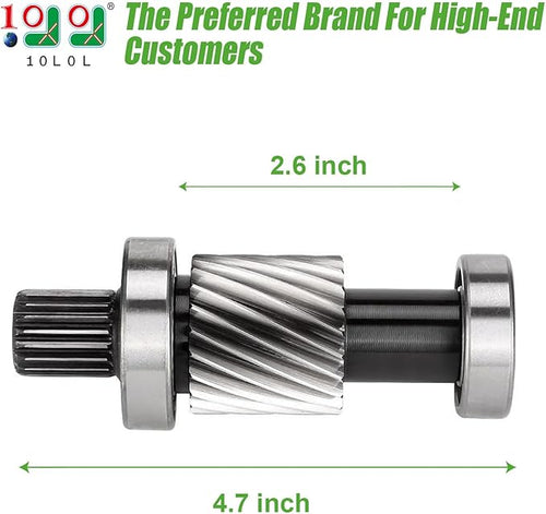 10L0L Input Shaft Kit for EZGO TXT & Medalist 1994-up, Marathon 1988-1994 Electric Golf Cart, 21 Tooth Spline Gear 1.5" Diameter, OEM# 28095G01 28095-G01 26926G01 26926-G01 612556