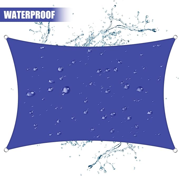 Neween Waterproof Sun Shade Sail Rectangle UV Block Canopy - Image 2