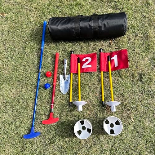 Mini Golf Course for Beach Backyard Putting Game, 2 Adjustable Putters - Image 7