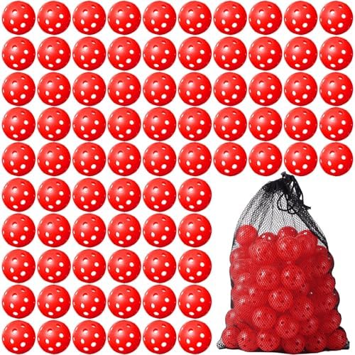 MiniInflat 80 Pcs Practice Golf Balls Plastic 42mm by MiniInflat