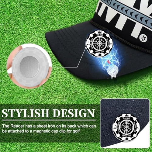Golf Green Reader, 2 Pack Golf Ball Marker Hat Clip - Image 3